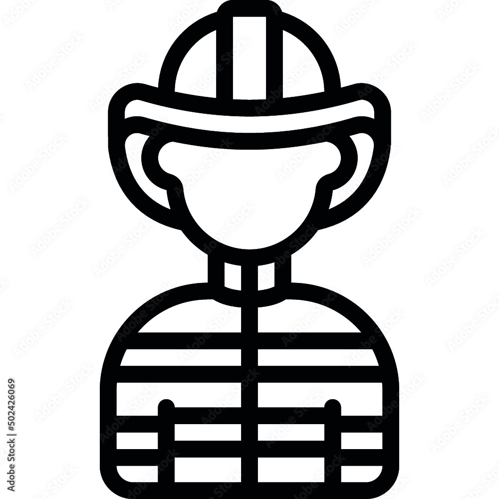Firefighter Man Icon Firefighter Man Icon