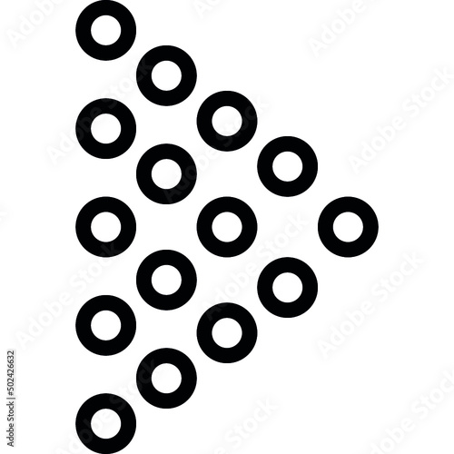 Dotted Triangle Arrow Icon