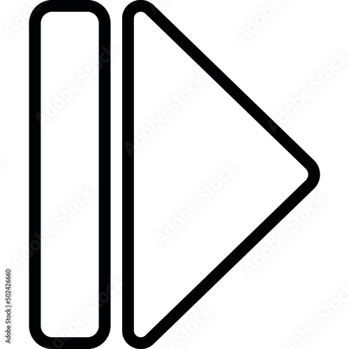 Line Triangle Arrow Icon