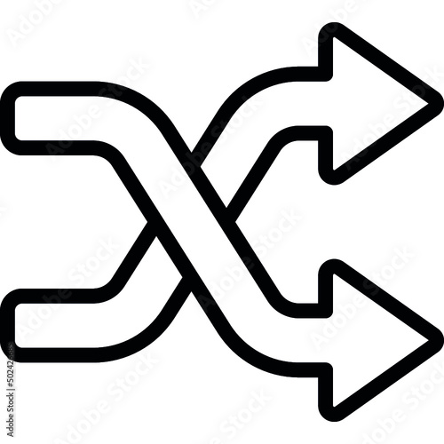 Shuffle Arrows Icon