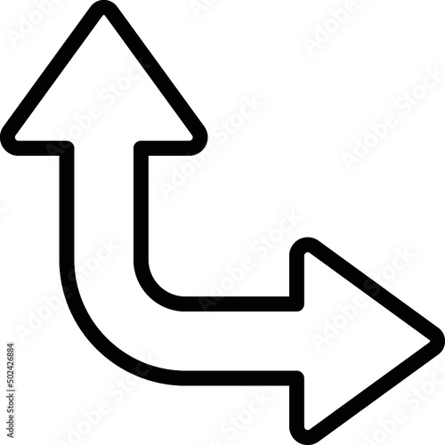 Right Up Arrow Icon