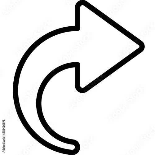 Semi Circle Share Arrow Icon