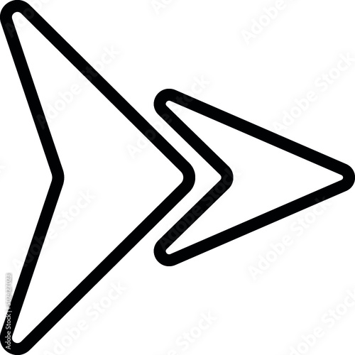 Little And Large Arrows Icon