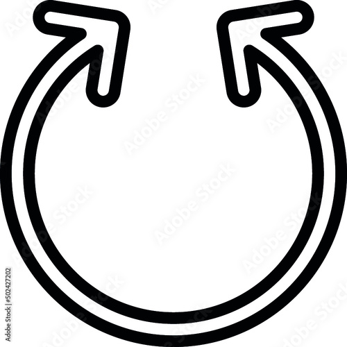Double Ended Circle Arrow Icon