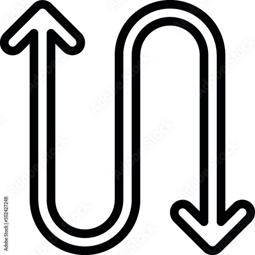 Double Ended Oval Arow Icon