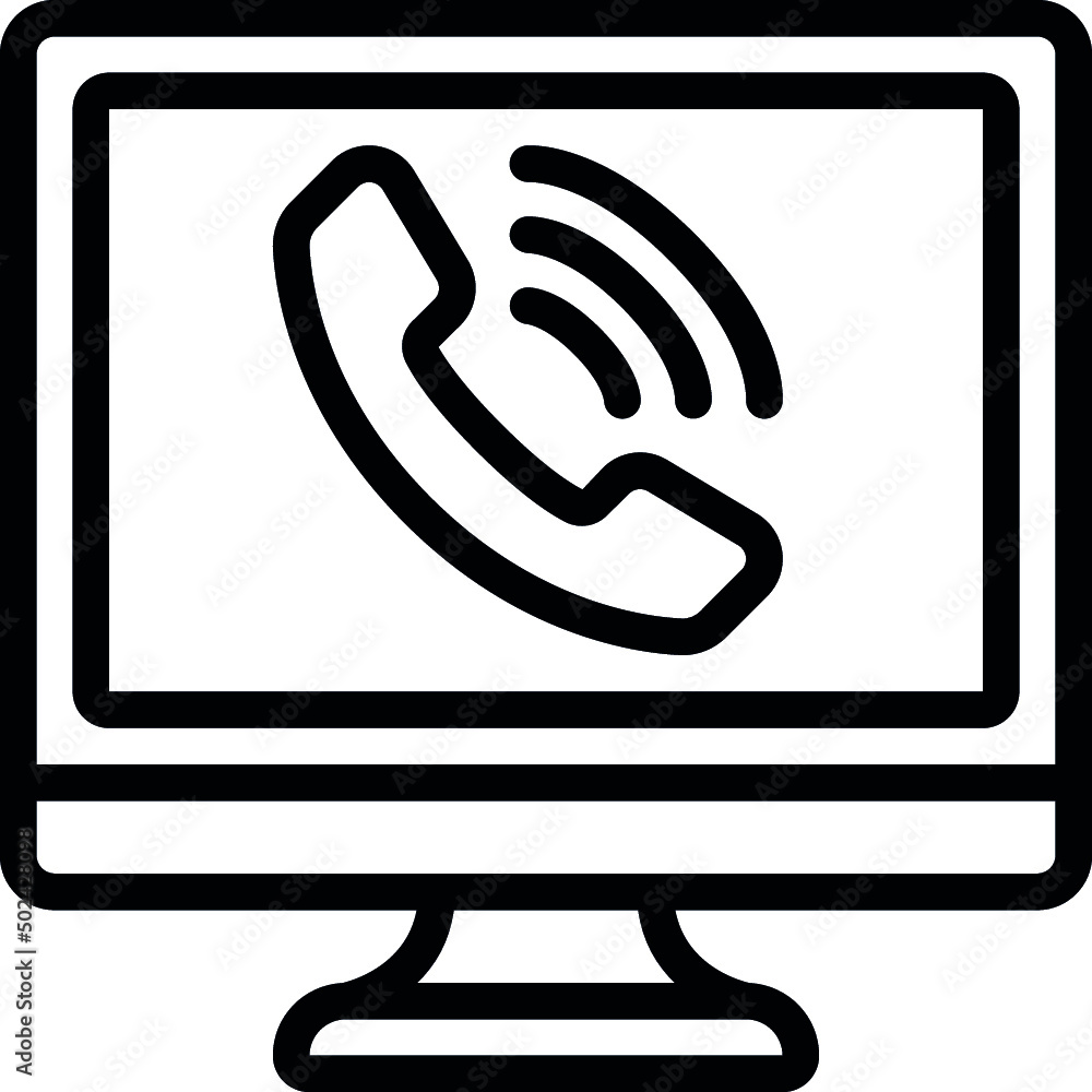 Computer Call Icon