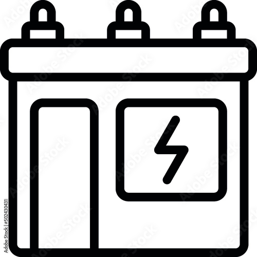 Electrical Substation Building Icon