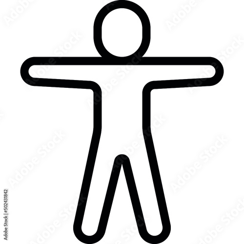 Open Arms Person Icon