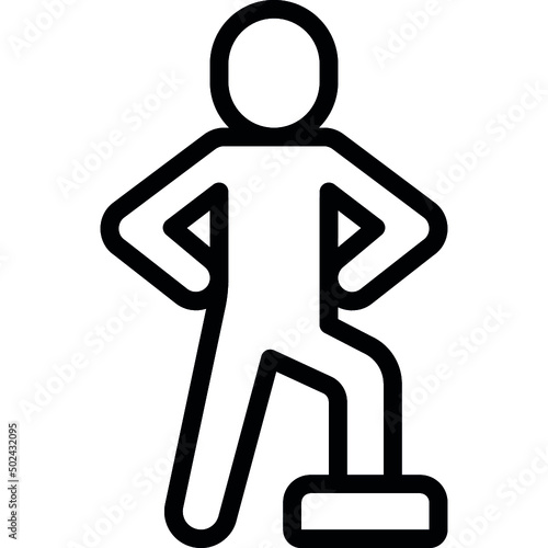 Proud Person On Step Icon