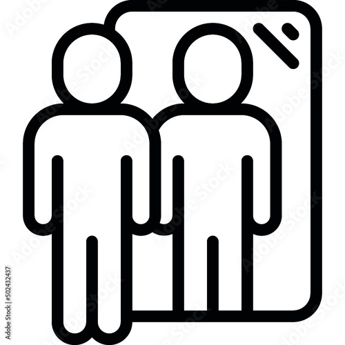 Self Reflection Person Icon