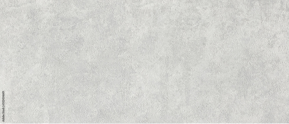 Fototapeta premium Textured light gray wall wide panoramic texture.