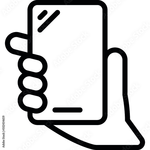 Holding Phone Up Icon