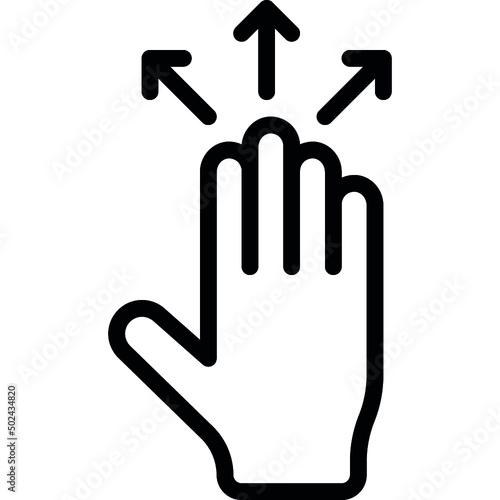 Move Outwards Hand Icon