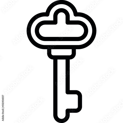 Oblong Old Key Icon