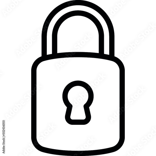 Rounded Lock Icon