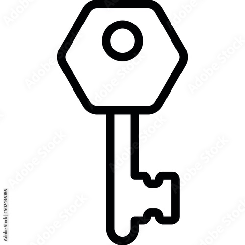 Hexagon Key Icon