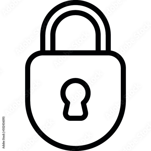 Rounded Bottom Lock Icon