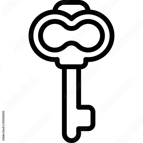 One Prong Old Key Icon