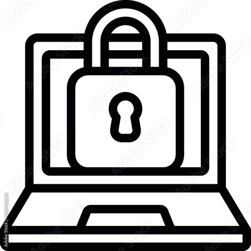 Laptop Lock Icon