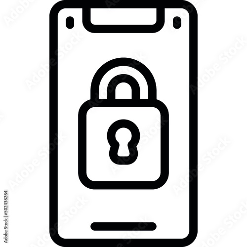 Locked Mobile Icon