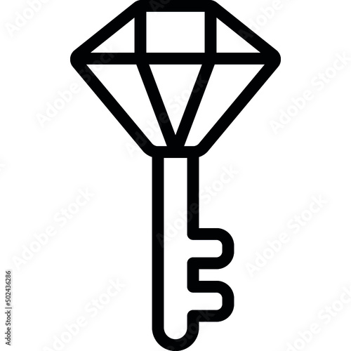 Diamond Key Icon