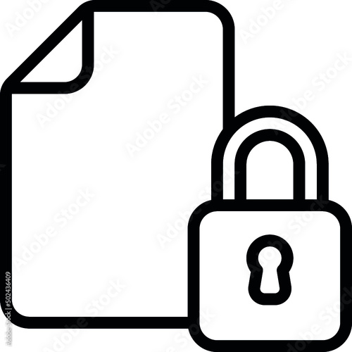 Locked Document Icon