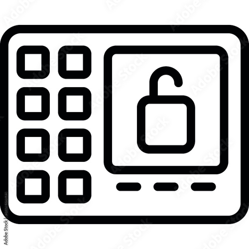 Lock Tablet Icon