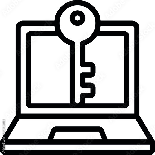 Laptop Key Icon