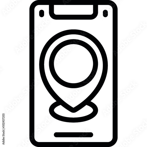Mobile Map Location Icon