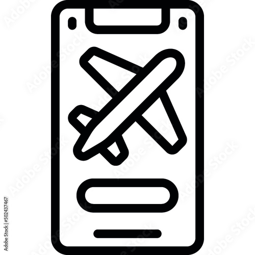 Book Flight Mobile Icon