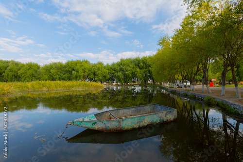 Beautiful landscape and Sultanmarshes (bird paradise) next to erciyes mountain, Kayseri photo