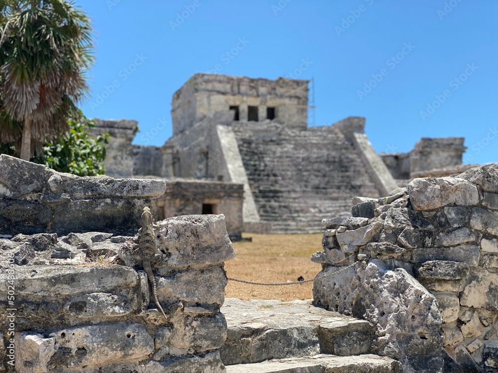 Ruins of the Mayan temple in tulum