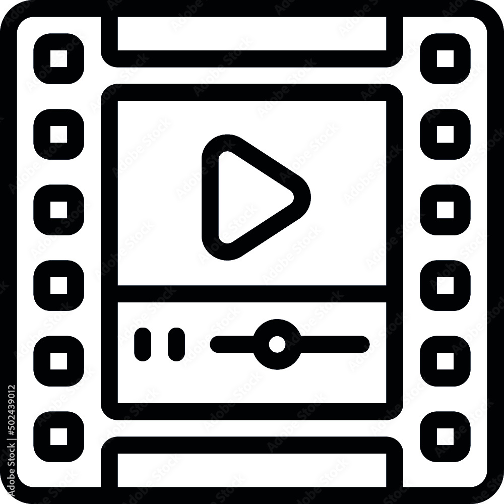 Video Film Strip Icon Video Film Strip Icon