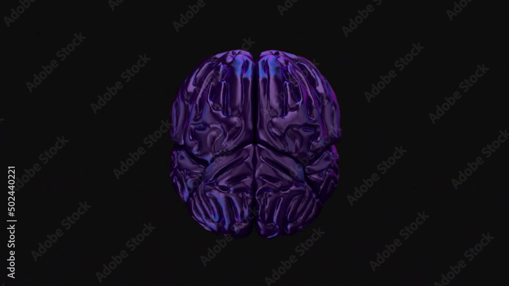 Dynamic neural purple glossy human brain artificial intelligence top view motion graphic design Dynamic neural purple glossy human brain artificial intelligence top view motion graphic design
