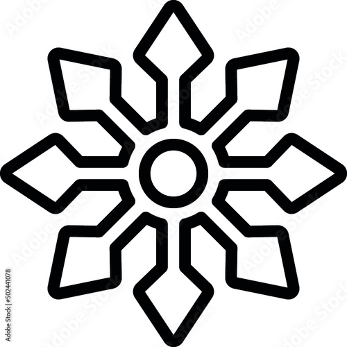 Complex Throwing Star Icon