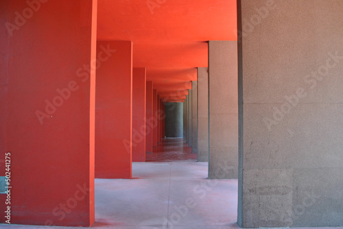 Canvas-taulu Corridor in the Monte Amiata and Monte Amiata 2 housing in Italy