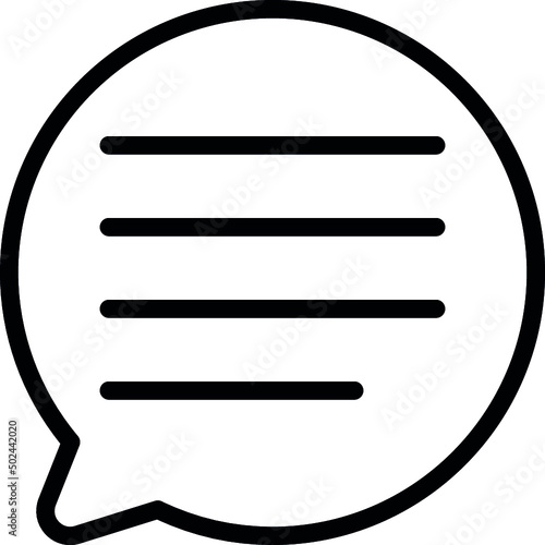 Circle Message Icon