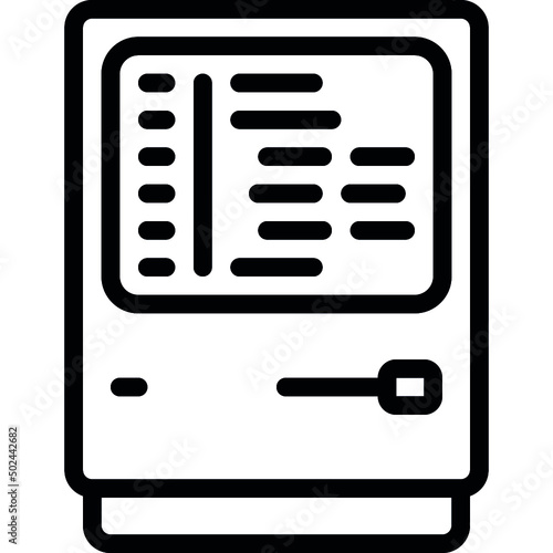 Old School Coding Icon