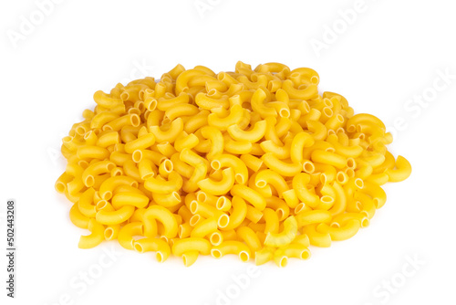 macaroni isolated on white background