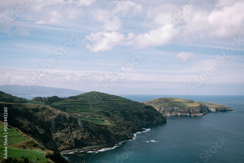 Seascape of São Miguel Island in Azores Archipelago