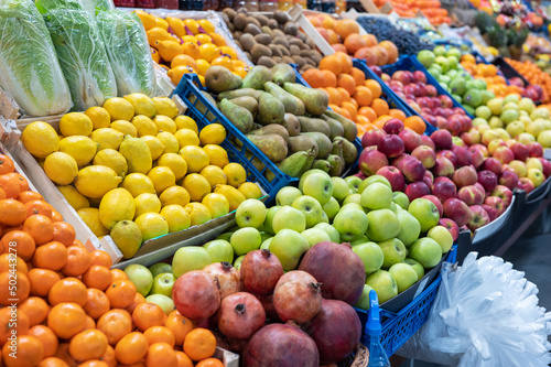Assortment of fresh fruits ...