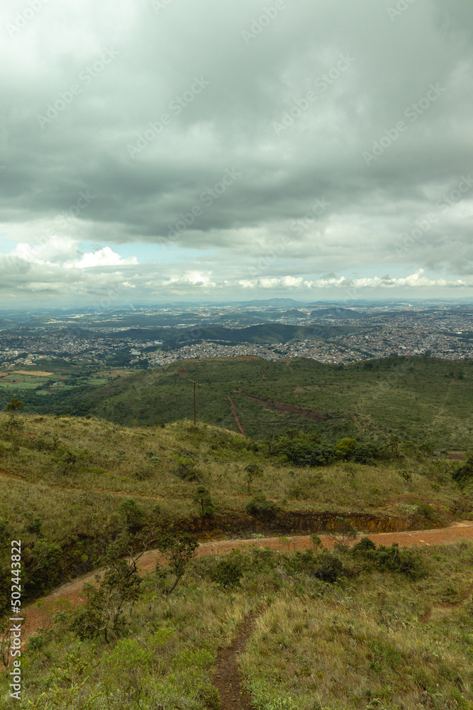 natural landscape in the Serra do Rola Moça in the city of Belo Horizonte, State of Minas Gerais, Brazil