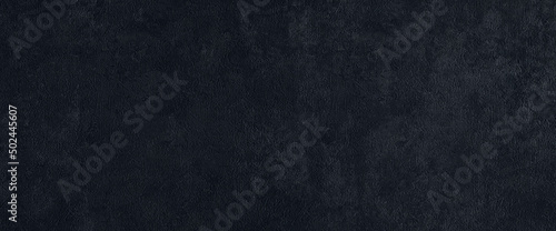 Textured dark gray wall wide panoramic texture.