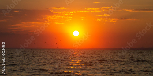 sunset on the beach