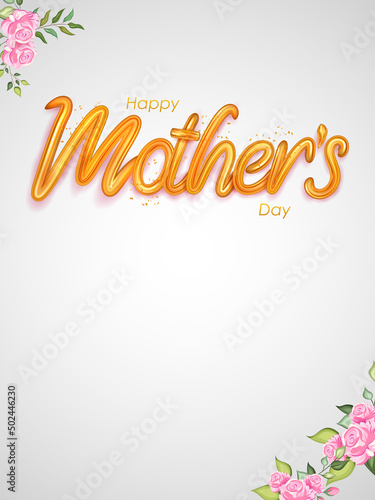 Happy Mother s Day greetings card abstract background