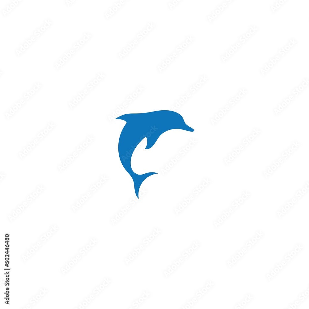 Fototapeta premium dolphin icon logo design vector