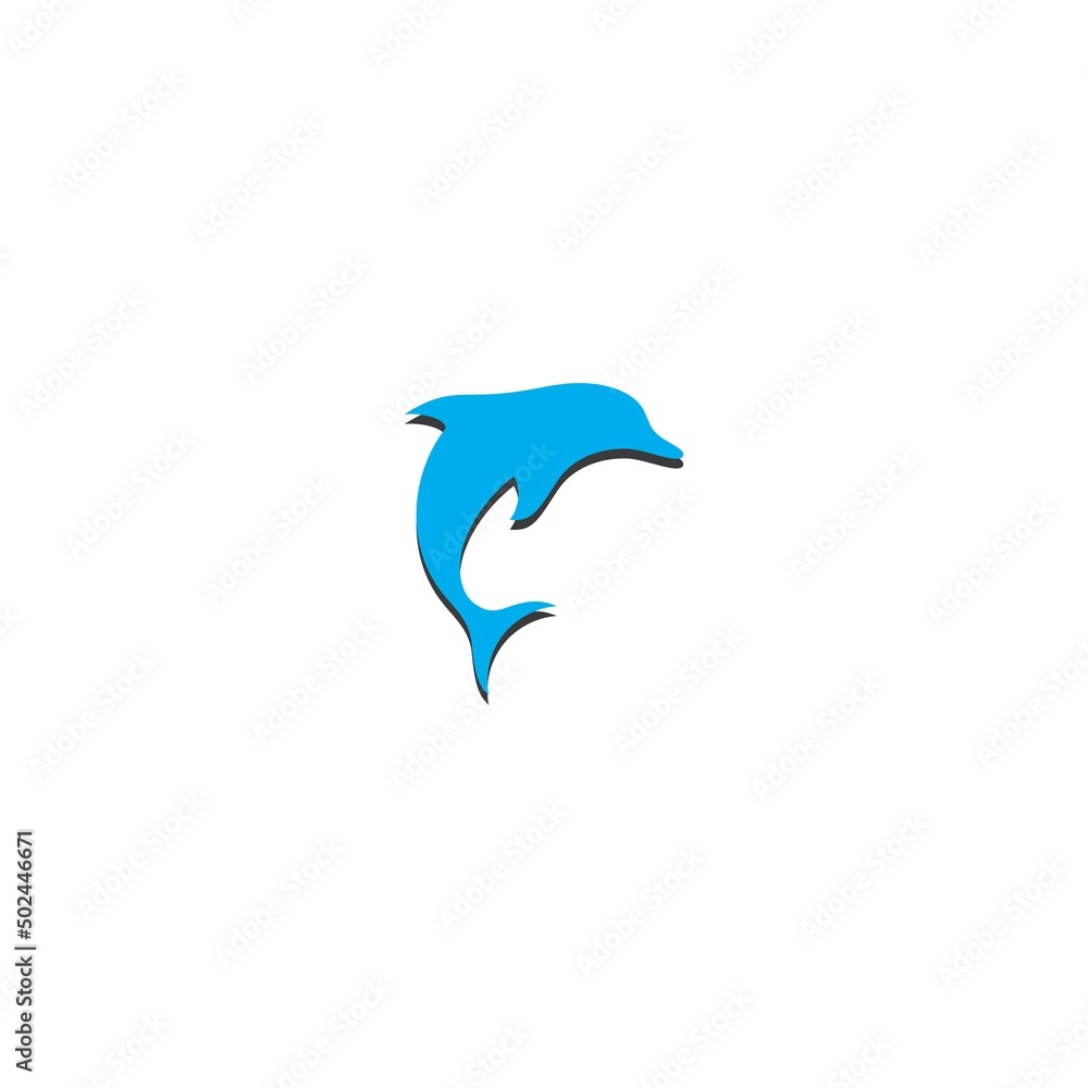 Naklejka premium dolphin icon logo design vector