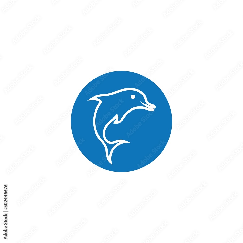 dolphin icon logo design vector dolphin icon logo design vector