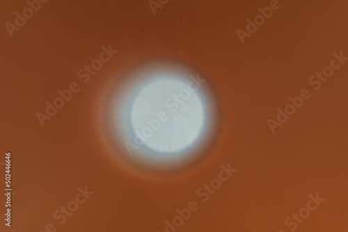 Brown abstract defocused background. Blurred lines and spots. Background for the cover of a notebook, book, laptop screen.A light round spot in the middle. Frame.
