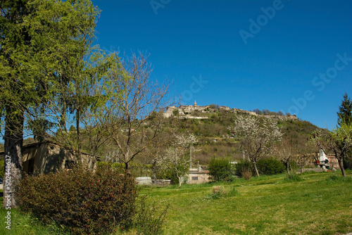 The historic medieval hill village of Buzet in Istria, western Croatia 
